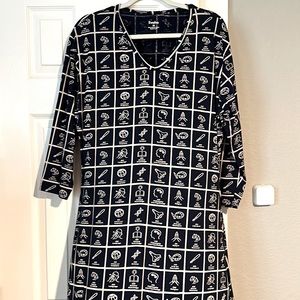 SVAHA Dewy Decimal Cotton Dress